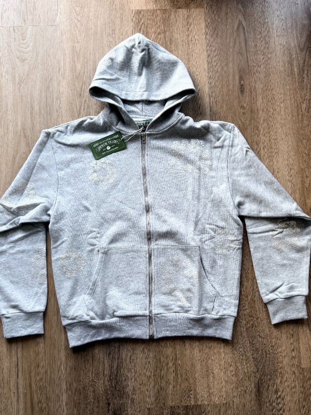 Denim Tears New Grey Zipper hoodie